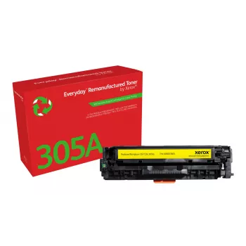 Everyday™ Gelb wiederaufbereiteter Toner von Xerox kompatibel mit HP 305A (CE412A), Standardkapazität