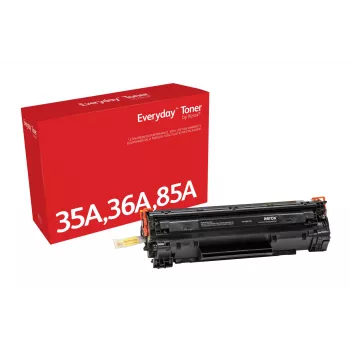Everyday™ Schwarzer Toner von Xerox, kompatibel mit HP 35A 36A 85A (CB435A/ CB436A/ CE285A), Standardkapazität