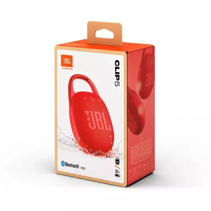 Tragbarer Lautsprecher JBL Clip 5 Rot