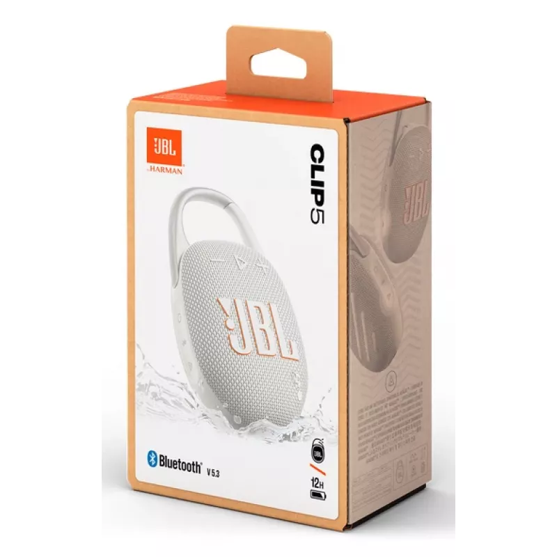 JBL Clip 5, 4.5 cm, 7 W, 90 - 20000 Hz, 85 dB, Kabellos, 2.4 - 2.4835 GHz