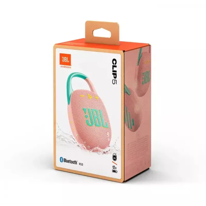 Tragbarer Lautsprecher JBL Clip 5 Mint (JBLCLIP5PINK)