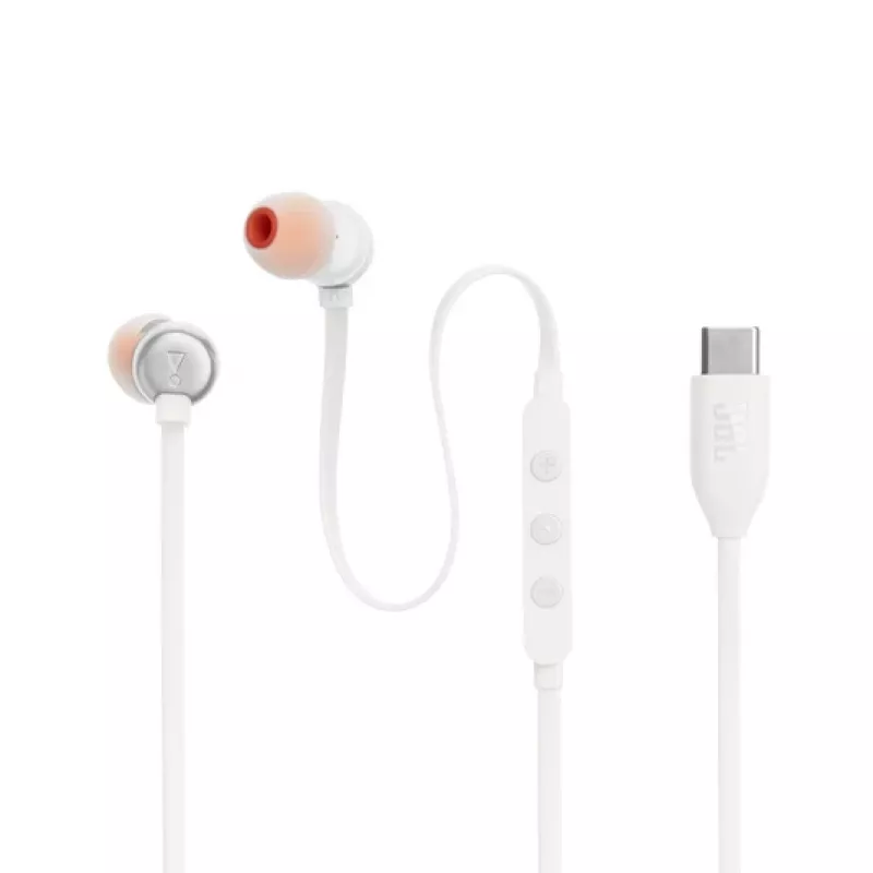 JBL Tune 310C Headset Kabelgebunden In-Ear Anrufe/Musik USB Typ-C Weiß