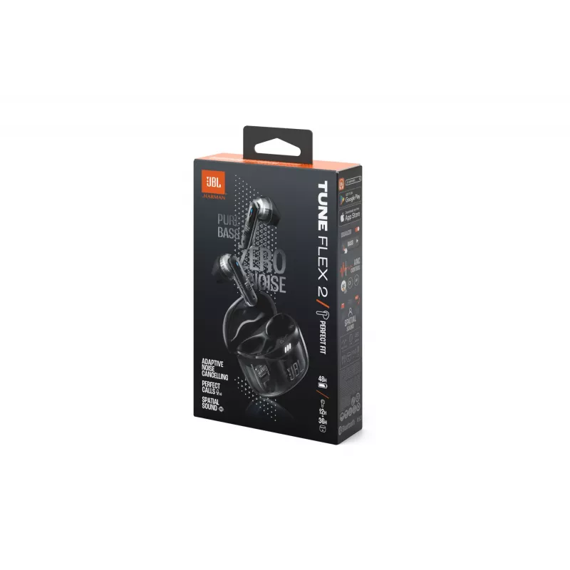 JBL Tune Flex 2 Ghost Edition Headset True Wireless Stereo (TWS) In-ear Anrufe/Musik Bluetooth Schwarz