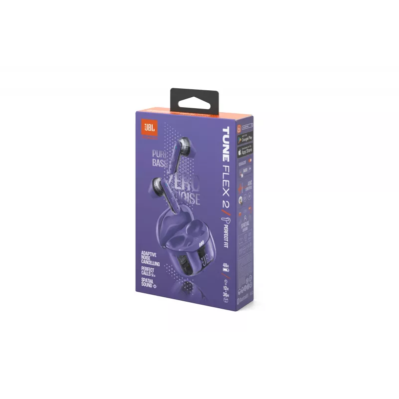 JBL Tune Flex 2 Ghost Edition Headset True Wireless Stereo (TWS) In-Ear Anrufe/Musik Bluetooth Lila
