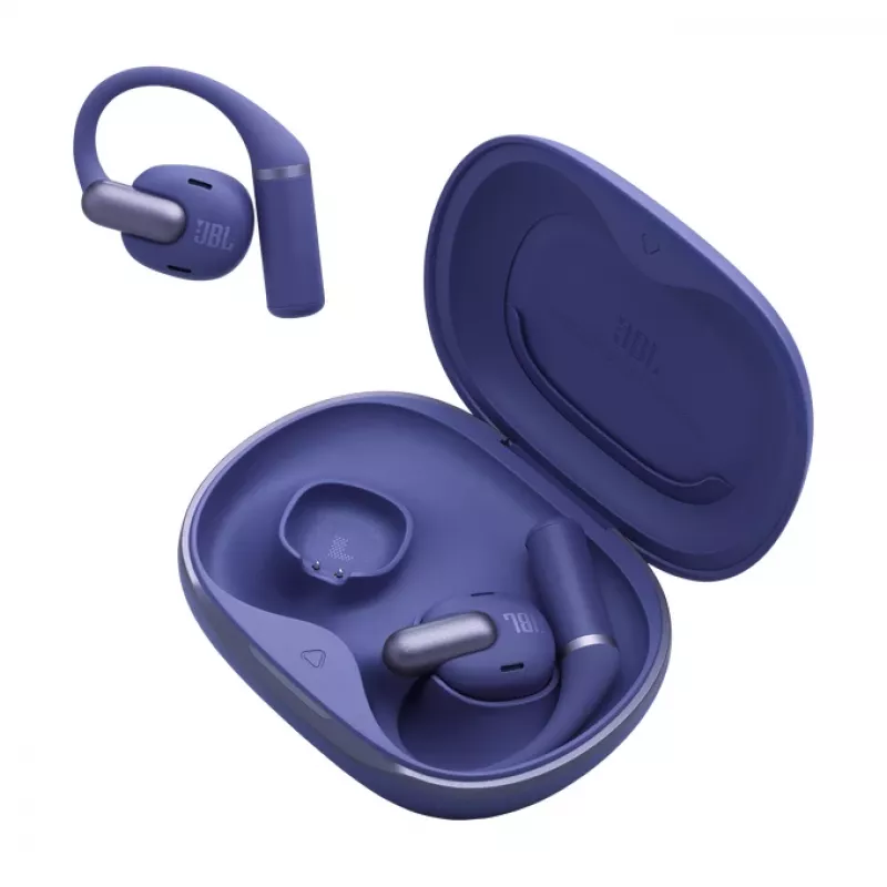 JBL Sense Pro TWS Kopfhörer mit Ohrbügel, Bluetooth, USB-C Ladestation, 20–40000 Hz, Blau, 95,2 g