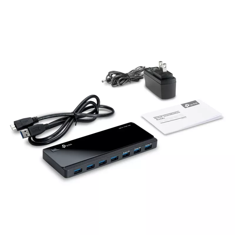 TP-Link UH700 Schnittstellen-Hub USB 3.2 Gen 1 (3.1 Gen 1) Micro-B 5000 Mbit/s Schwarz