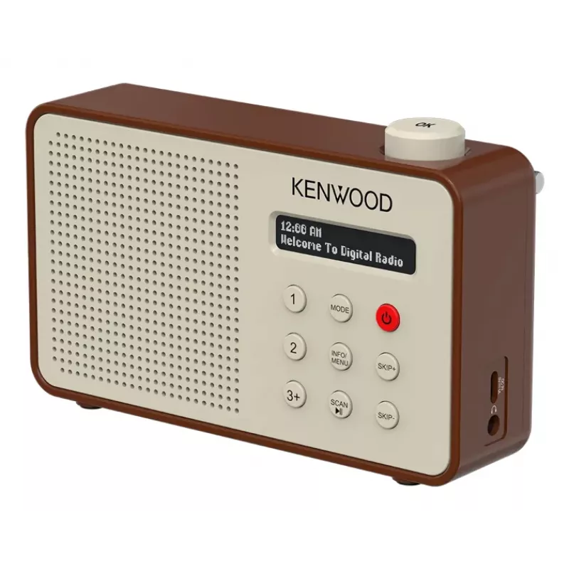 Kenwood CRM25DABT Tragbares Digitalradio Mokka