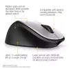 HP ENVY Rechargeable Maus 500, beidhändig, Laser, RF Wireless, 1600 DPI, Schwarz, Grau