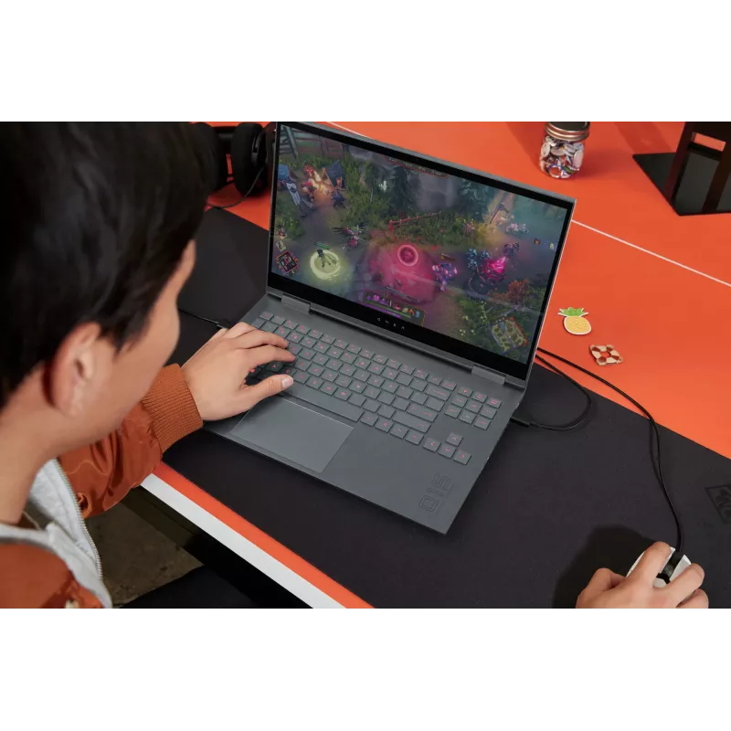 HP OMEN by Reactor Maus, Rechtshänder, Optisch, USB Typ-A, 16000 DPI, 0,2 ms, Schwarz