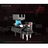 HP OMEN by Reactor Maus, Rechtshänder, Optisch, USB Typ-A, 16000 DPI, 0,2 ms, Schwarz
