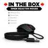 HP OMEN by Reactor Maus, Rechtshänder, Optisch, USB Typ-A, 16000 DPI, 0,2 ms, Schwarz