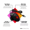 HP OMEN by Reactor Maus, Rechtshänder, Optisch, USB Typ-A, 16000 DPI, 0,2 ms, Schwarz
