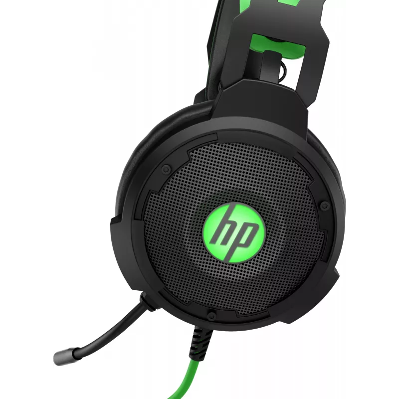 HP Pavilion Gaming Headset 600, Kabelgebunden, Gaming, 360 g, Headset, Schwarz, Grün