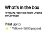 HP 963XL High Yield Gelb Original Tintenpatrone, Gelb, 1 Stk., 1600 Seiten