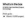 HP 963XL High Yield Schwarz Original Tintenpatrone, Schwarz, 1 Stück, 2000 Seiten
