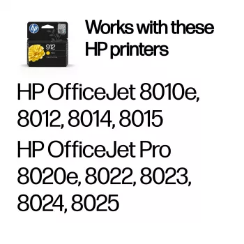 HP 912 Gelb Original Tintenpatrone, Gelb, 1 Stk., 315 Seiten