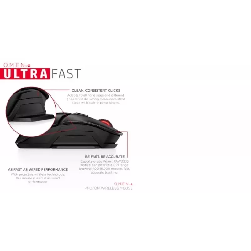 Maus HP OMEN by Photon Wireless Bluetooth USB Typ-A