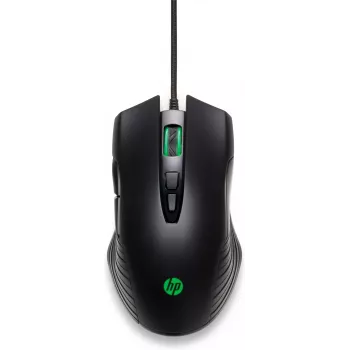 HP X220 Hintergrundbeleuchtete Gaming-Maus, beidhändig, Optisch, USB Typ-A, 3600 DPI, Schwarz