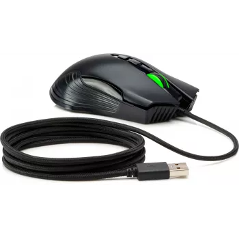HP X220 Hintergrundbeleuchtete Gaming-Maus, beidhändig, Optisch, USB Typ-A, 3600 DPI, Schwarz