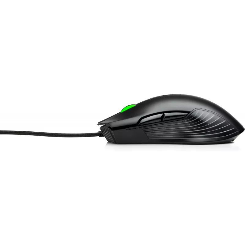 HP X220 Hintergrundbeleuchtete Gaming-Maus, beidhändig, Optisch, USB Typ-A, 3600 DPI, Schwarz