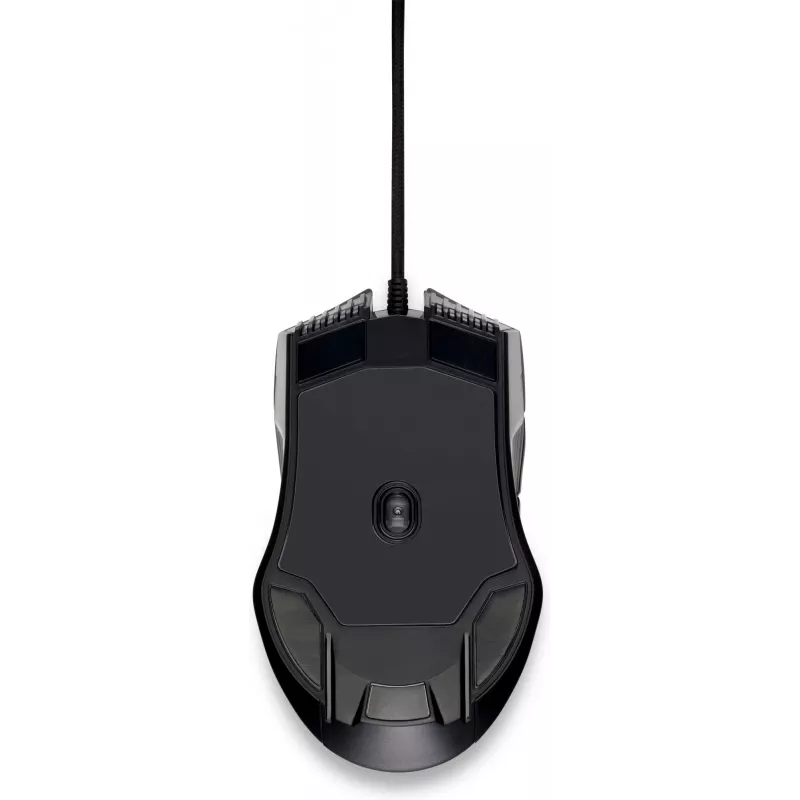 HP X220 Hintergrundbeleuchtete Gaming-Maus, beidhändig, Optisch, USB Typ-A, 3600 DPI, Schwarz