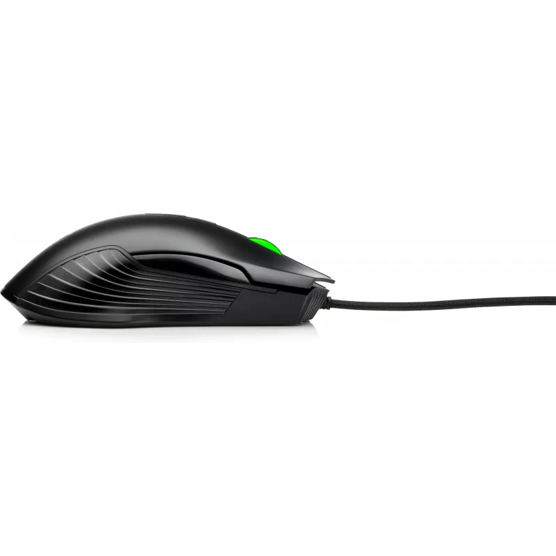 HP X220 Hintergrundbeleuchtete Gaming-Maus, beidhändig, Optisch, USB Typ-A, 3600 DPI, Schwarz