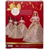 Barbie Signature 2025 Holiday Fashion Puppe, Saisonale Sammlerpuppe, Blond mit silbernem und goldenem Kleid