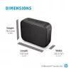 HP Silver Bluetooth-Lautsprecher 350, Kabellos, Weiß, Universal, Eingebaute Batterie, 180 g, 78,5 mm