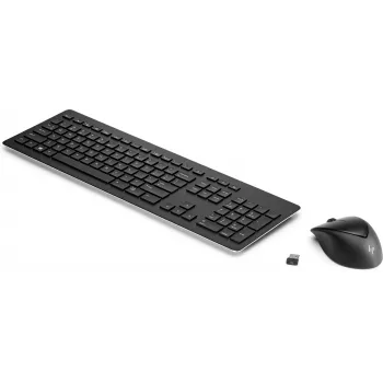 HP Wireless Rechargeable 950MK Maus und Tastatur, Full-Size, kabellos, mechanisch