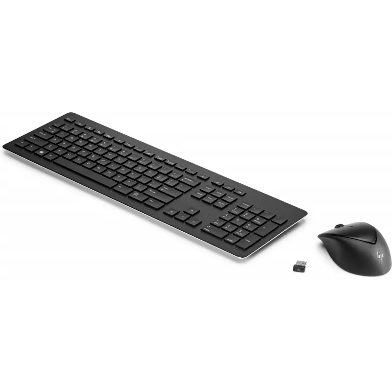 HP Wireless Rechargeable 950MK Maus und Tastatur, Full-Size, kabellos, mechanisch