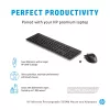 HP Wireless Rechargeable 950MK Maus und Tastatur, Full-Size, kabellos, mechanisch
