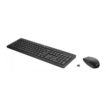 HP 235 Kabelloses Maus- und Tastatur-Combo Full-Size Schwarz