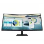HP P34hc G4 WQHD USB-C Curved Monitor, 86,4 cm (34 Zoll), 3440 x 1440 Pixel, Wide Quad HD, LCD, 5 ms, Schwarz
