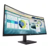 HP P34hc G4 WQHD USB-C Curved Monitor, 86,4 cm (34 Zoll), 3440 x 1440 Pixel, Wide Quad HD, LCD, 5 ms, Schwarz