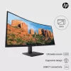 HP P34hc G4 WQHD USB-C Curved Monitor, 86,4 cm (34 Zoll), 3440 x 1440 Pixel, Wide Quad HD, LCD, 5 ms, Schwarz