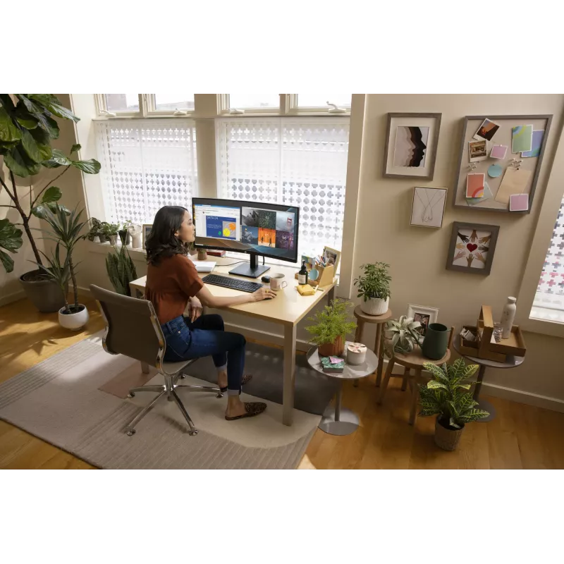 HP P34hc G4 WQHD USB-C Curved Monitor, 86,4 cm (34 Zoll), 3440 x 1440 Pixel, Wide Quad HD, LCD, 5 ms, Schwarz