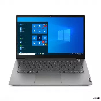 Lenovo ThinkBook 14 G3 ACL AMD Ryzen™ 5 5500U Laptop 35.6 cm (14 Zoll) Full HD 8 GB DDR4-SDRAM 256 GB SSD Wi-Fi 6 (802.11ax) Windows 10 Pro Nordisch Grau