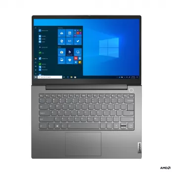 Lenovo ThinkBook 14 G3 ACL AMD Ryzen™ 5 5500U Laptop 35.6 cm (14 Zoll) Full HD 8 GB DDR4-SDRAM 256 GB SSD Wi-Fi 6 (802.11ax) Windows 10 Pro Nordisch Grau