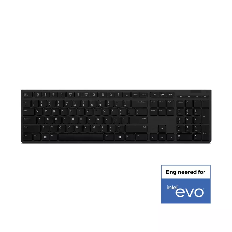Lenovo 4Y41K04031 Tastatur Büro RF Wireless + Bluetooth Französisch Grau