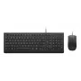 Kabelgebundenes Full-Size-USB-Tastatur- und Maus-Set Lenovo 4X31R64409 — 100 % Layout, 1,8 m Kabel, Schwarz, Dänisch