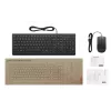 Kabelgebundenes Full-Size-USB-Tastatur- und Maus-Set Lenovo 4X31R64409 — 100 % Layout, 1,8 m Kabel, Schwarz, Dänisch