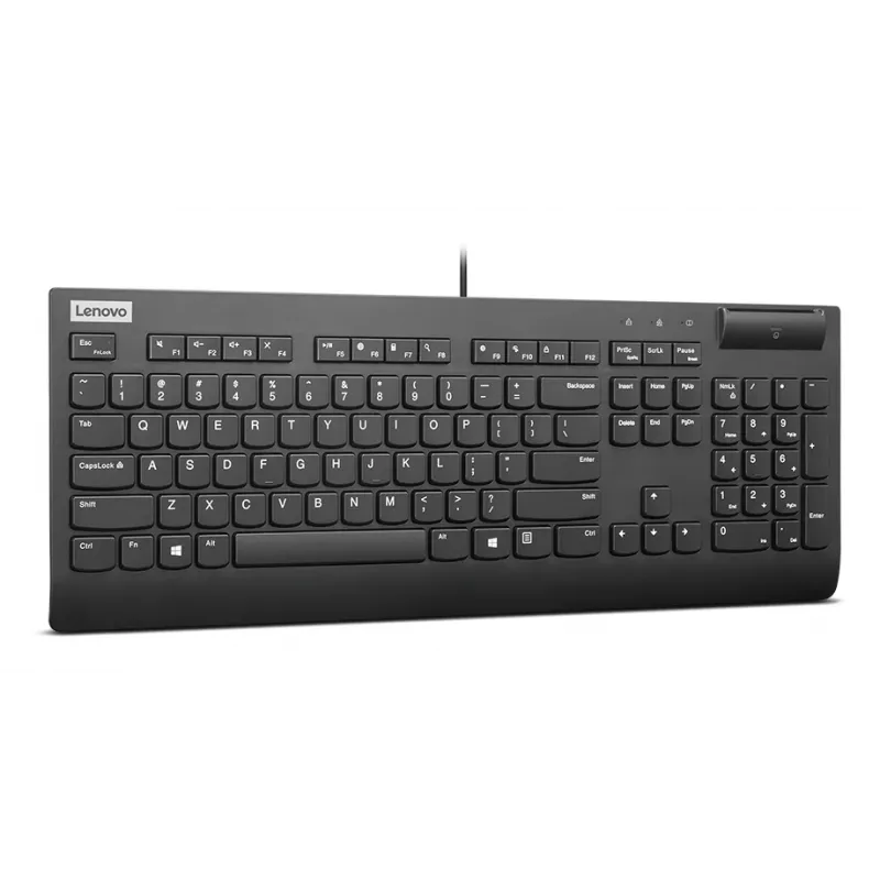 Lenovo Smartcard Wired II Tastatur Home/Office USB Nordic Schwarz