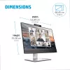 HP E24m G4 FHD USB-C Konferenzmonitor, 60,5 cm (23,8 Zoll), 1920 x 1080 Pixel, Full HD, LCD, 5 ms, Schwarz, Silber
