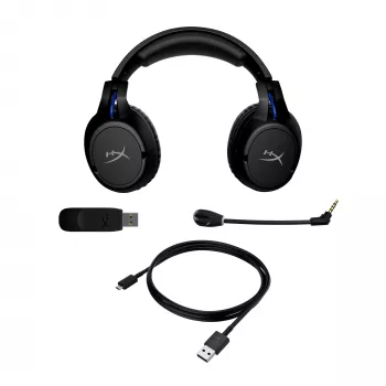 HyperX Cloud Flight - Kabelloses Gaming-Headset (Schwarz-Blau) - PS5-PS4