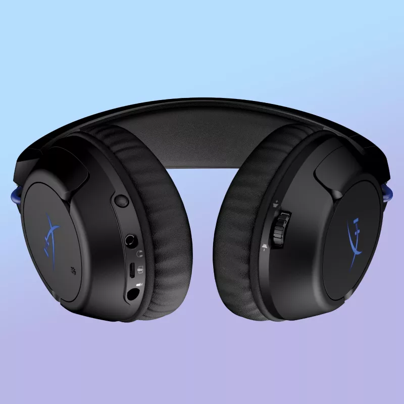 HyperX Cloud Flight - Kabelloses Gaming-Headset (Schwarz-Blau) - PS5-PS4
