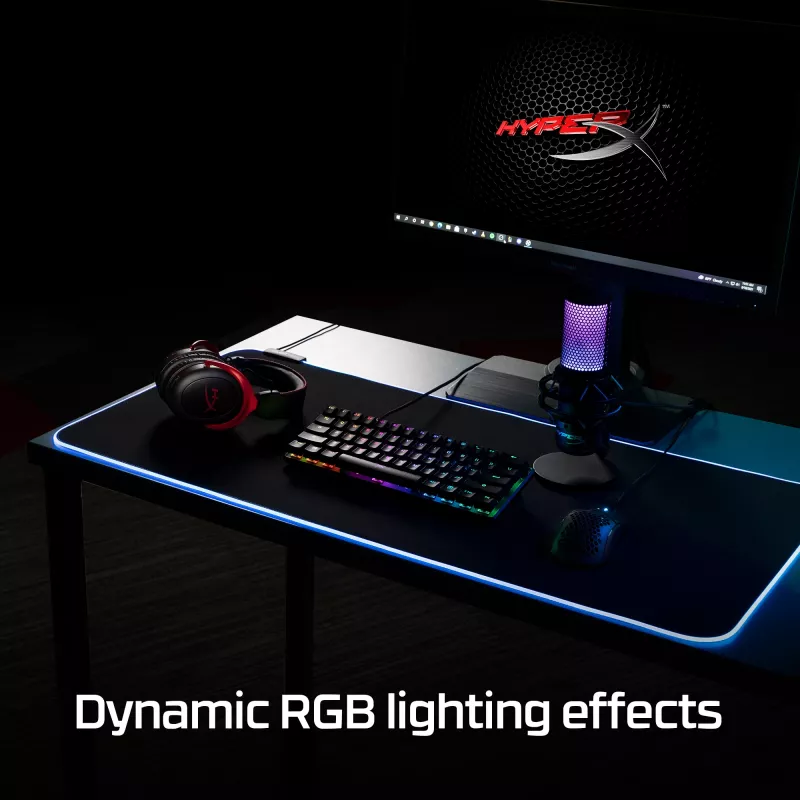 HyperX Pulsefire Mat - RGB Gaming-Mauspad - Stoff (XL)