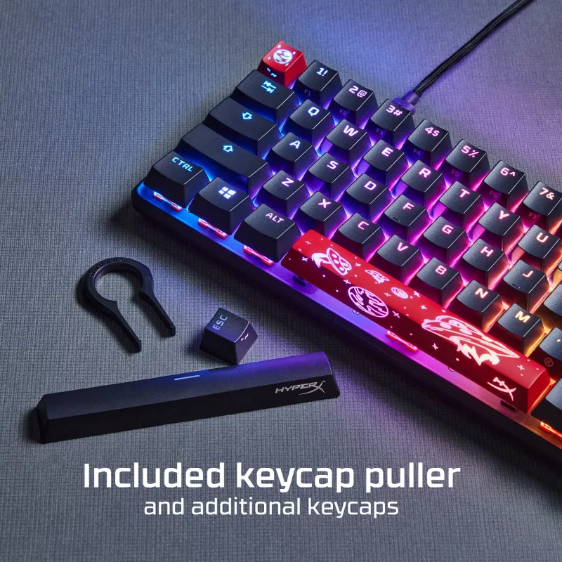 HyperX Alloy Origins 65 – Mechanische Gaming-Tastatur – HX Aqua (US-Layout)