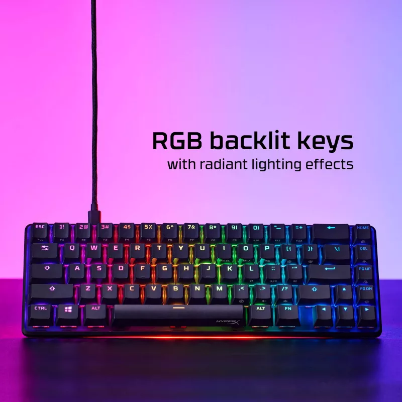 HyperX Alloy Origins 65 – Mechanische Gaming-Tastatur – HX Aqua (US-Layout)