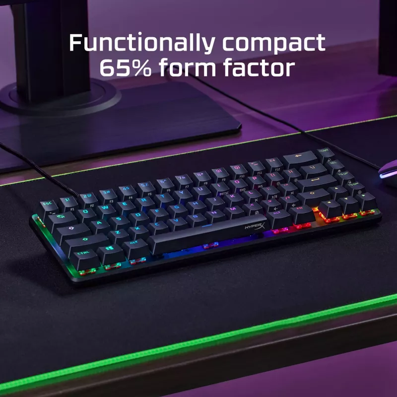 HyperX Alloy Origins 65 – Mechanische Gaming-Tastatur – HX Aqua (US-Layout)