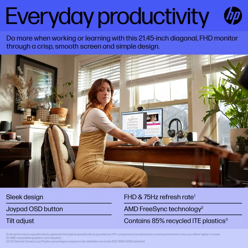 Monitor HP V22v G5 54,5 cm (21,4 Zoll) Full HD 1920 x 1080
